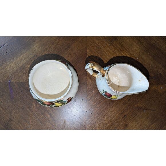 SADLER ENGLAND BONE CHINA FLORAL PATTERN CREAMER & SUGAR BOWL ANTIQUE VTG - Picture 7 of 8